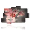 bilder blumen und schmetterlinge auf orchideen - version: 10 pannelli 173x114cm