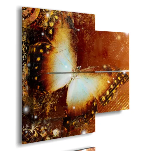 Stylized butterfly paintings