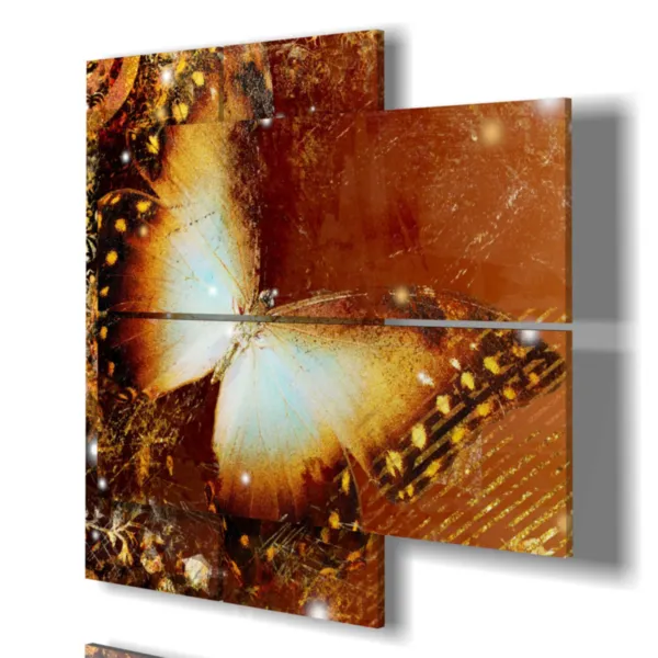 Stylized butterfly paintings