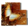 tableaux papillons stylises d - version: 5 pannelli 102x93cm