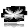 bild herz schmetterlinge engelsfluegel - version: 9 pannelli 171x108cm