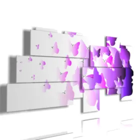 tableaux avec des papillons