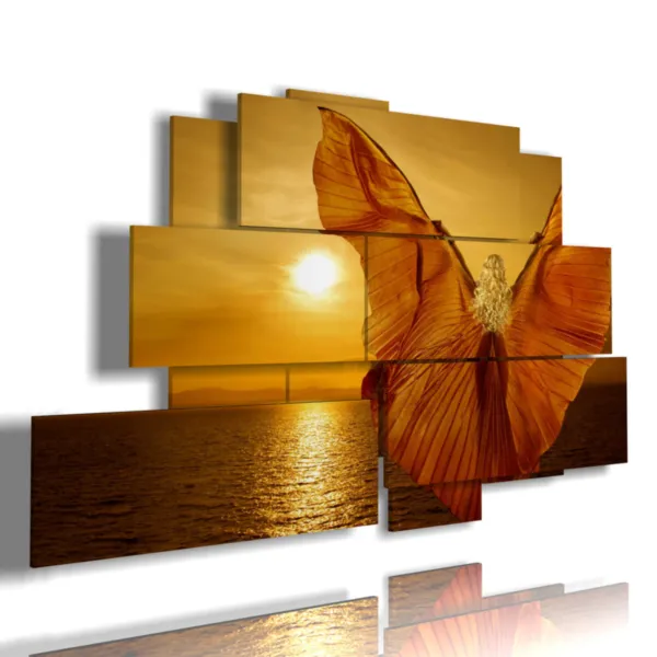 impression en relief de papillons