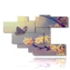 farfalle quadro su fiori di ciliegio - version: 7 pannelli 171x108cm