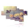 painting butterflies on cherry blossoms - version: 7 pannelli 173x106cm