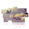 painting butterflies on cherry blossoms - version: 9 pannelli 182x107cm