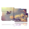 painting butterflies on cherry blossoms - version: 10 pannelli 183x100cm