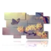 painting butterflies on cherry blossoms - version: 10 pannelli 186x105cm