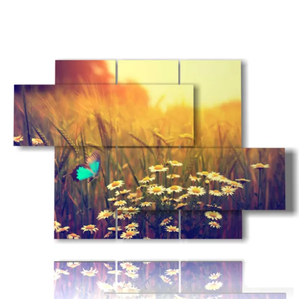 Tableaux avec papillons en 3D