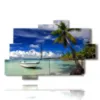 painting boats in a dream island - version: 10 pannelli 173x114cm