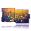 paintings with 3d butterflies on the field of daisies - version: 10 pannelli 183x100cm
