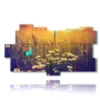 cuadros con mariposas 3d en el campo de margaritas - version: 11 pannelli 198x112cm