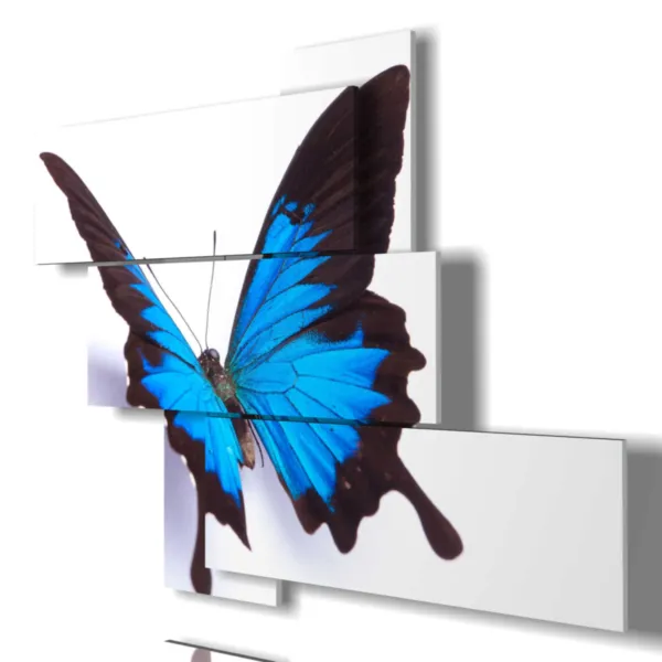 Impression de papillons en relief