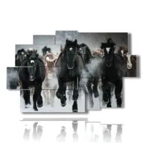 Cuadro de un caballo al galope