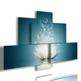 Cadre de fleurs de lotus