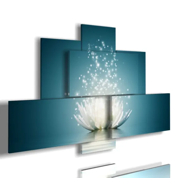 cuadro de flores de loto