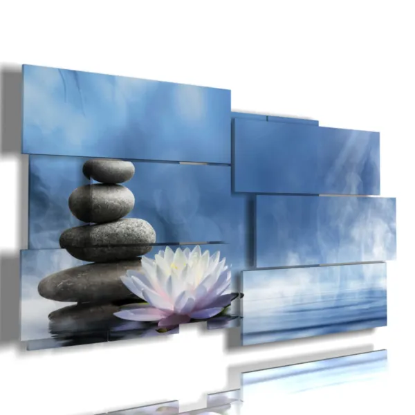 tableau fleur blanche