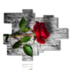 bilder bilder rote rosen - version: 12 pannelli 179x146cm