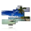 painting boats in a dream island - version: 8 pannelli 182x130cm