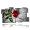 imagenes cuadros rosas rojas - version: 11 pannelli 184x104cm