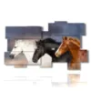 tableau cheval vous choisissez votre favori - version: 11 pannelli 193x115cm
