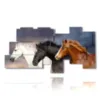quadro di cavalli scegli tu il tuo preferito - version: 10 pannelli 207x106cm