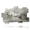 famoso cuadro con caballo blanco en suspension - version: 11 pannelli 182x115cm