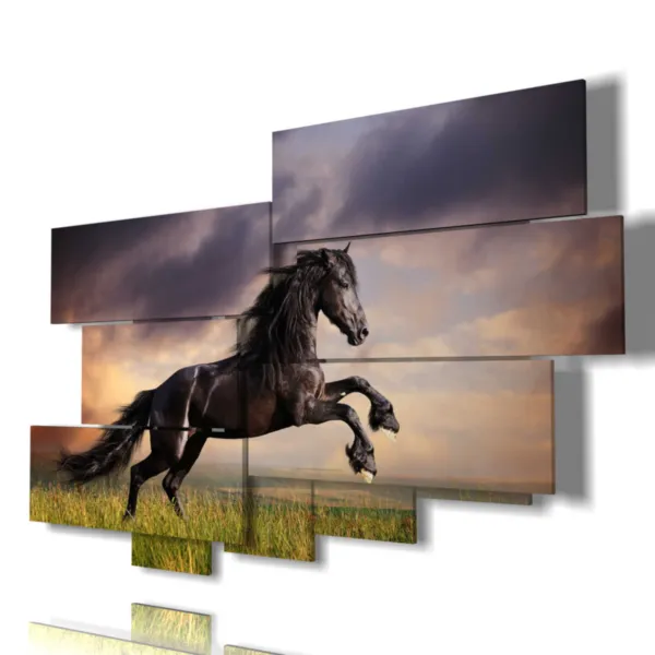 black horses paintings