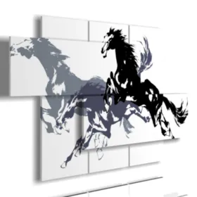quadri cavalli in corsa