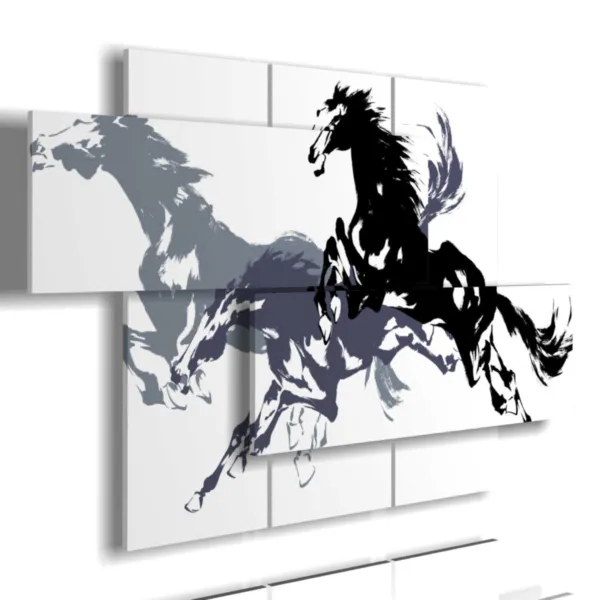 paintings of horses in motion