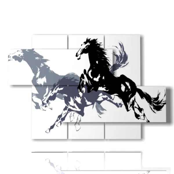 peintures de chevaux stylisés