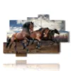 celebres tableaux de chevaux sauvages - version: 10 pannelli 173x114cm