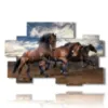 celebres tableaux de chevaux sauvages - version: 10 pannelli 176x115cm