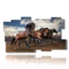 famosos cuadros de caballos salvajes - version: 11 pannelli 184x104cm