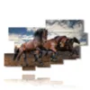 celebres tableaux de chevaux sauvages - version: 10 pannelli 188x117cm