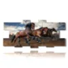 famosos cuadros de caballos salvajes - version: 13 pannelli 233x107cm