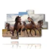 tableaux sur toile chevaux marron - version: 10 pannelli 173x114cm