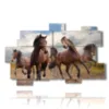 tableaux sur toile chevaux marron - version: 11 pannelli 182x115cm