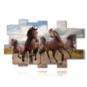 cuadros en lienzo con caballos