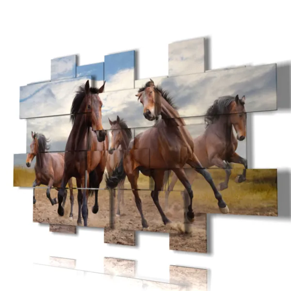 paintings of horses on canvas