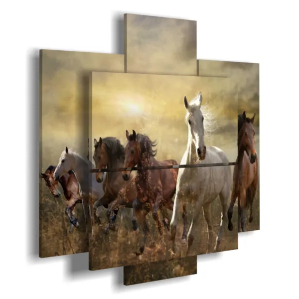 Paintings on canvas of horses