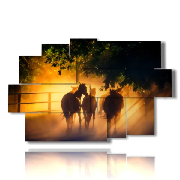 Ancient paintings with horses