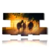 ancient paintings with horses towards the sunset - version: 8 pannelli 186x97cm