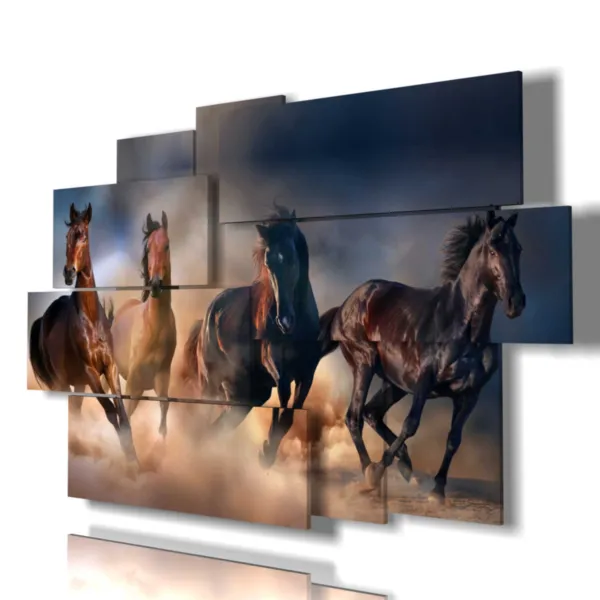 Horse print galloping