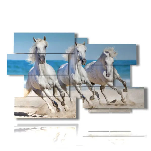 white horse painting