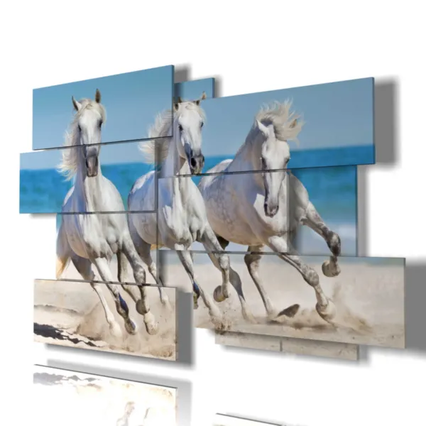 White horse prints