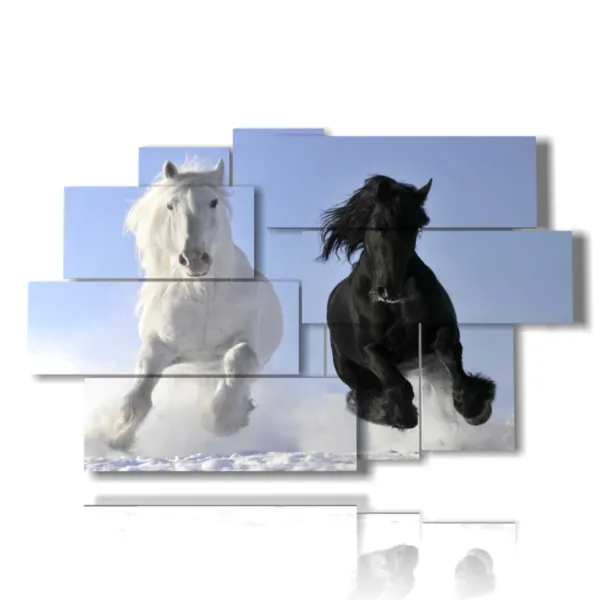 quadro con due cavalli