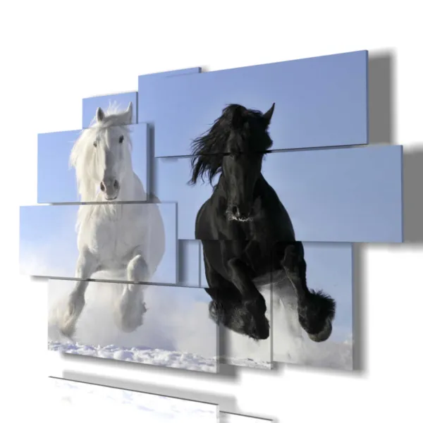 Prints with two horses