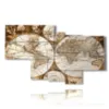 antikes weltkartenbild - version: 7 pannelli 171x102cm