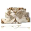 paintings antique globe - version: 9 pannelli 173x103cm